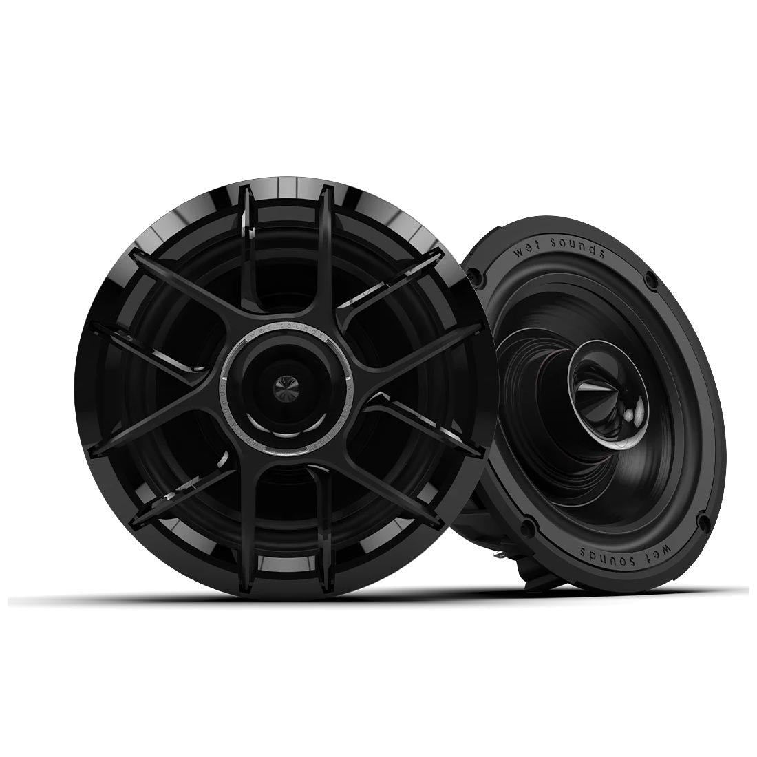 Wet Sounds ZERO 6 XZ-B 6.5" 2-Way Marine and Powersport Speakers - Pair - Black (ZERO6XZ-B)