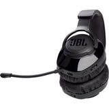 JBL Quantum 350 Wireless - Black - Wireless PC gaming headset with detachable boom mic - Detailshot 2
