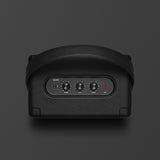 A black Marshall KILBURN II BLACK speaker on a black surface.