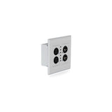 Blustream DA22XLR-WP-US Dante Audio Wall Plate with 2x2 XLR Conversion