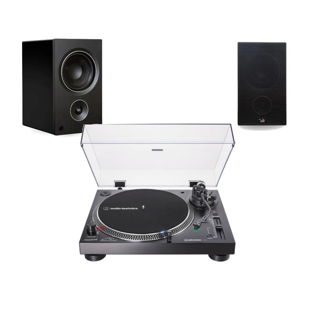 Audio-Technica LP120XUSB and PSB AM5 bundle