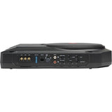 BassPro SL2 - Black - Add high-performance bass with a low-profile woofer enclosure - Self-Powered, 8" (200mm) low-profile  under seat subwoofer system - Front