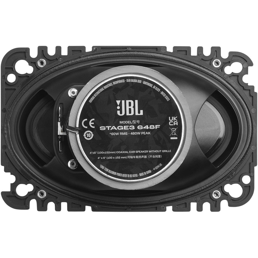 JBL STAGE3 648F - Black - Back image number null