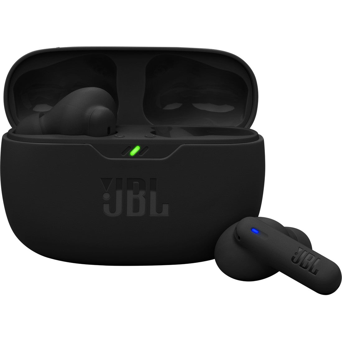 JBL Vibe Beam 2 - Black - True Wireless Noise Cancelling Earbuds - Hero