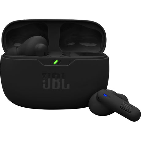 JBL Vibe Beam 2 - Black - True Wireless Noise Cancelling Earbuds - Hero