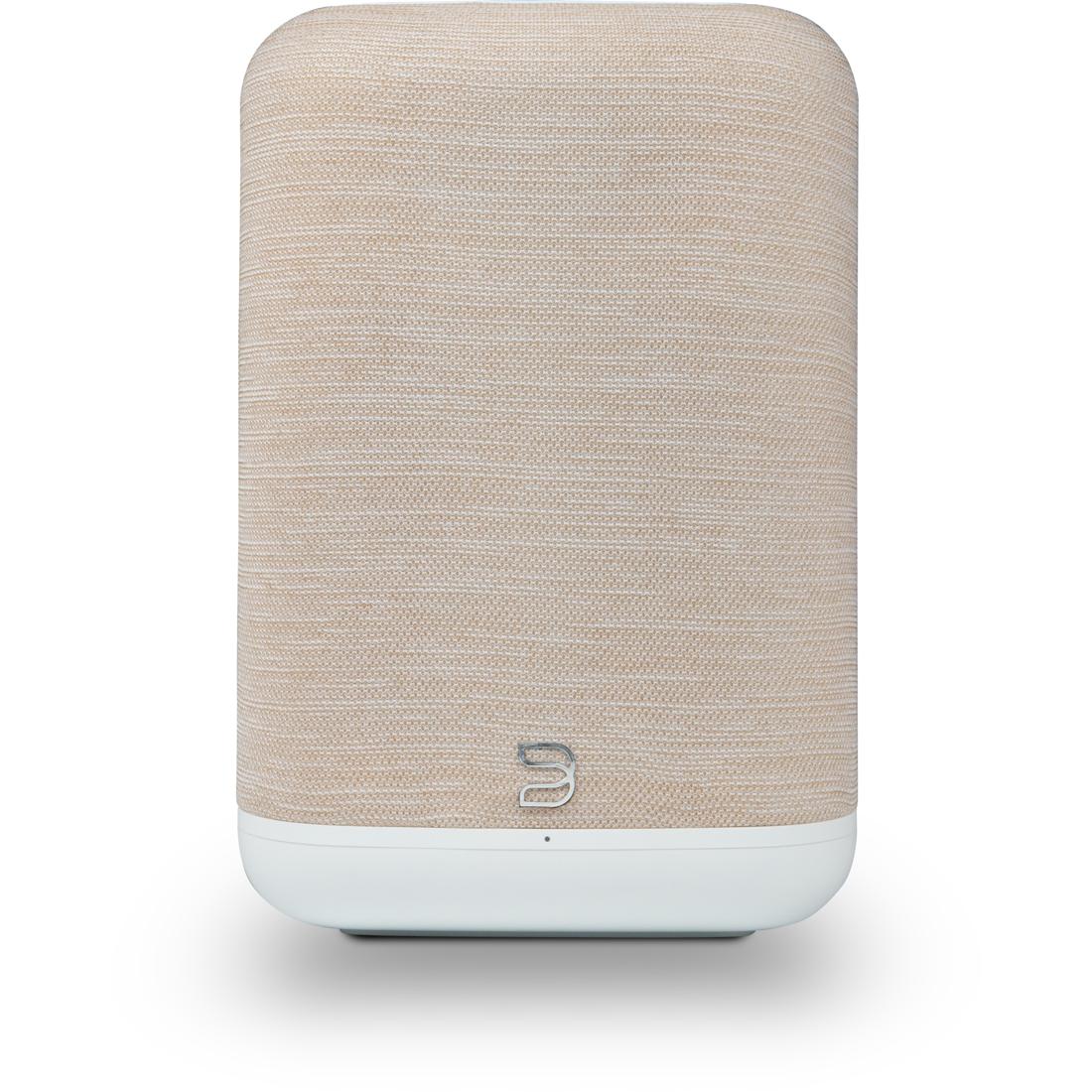 Bluesound PULSE FLEX wireless speaker in white/tan