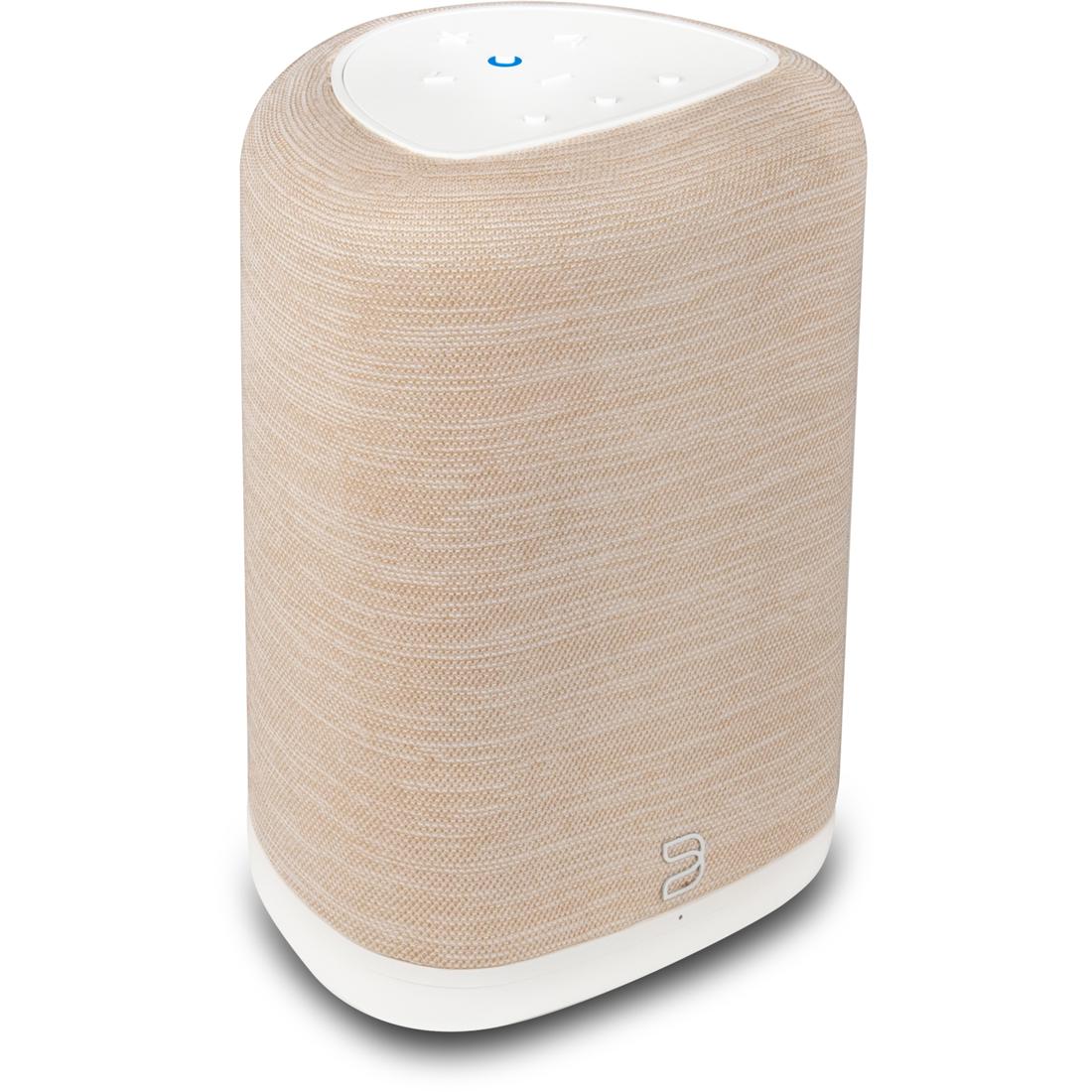 Bluesound PULSE FLEX wireless speaker in white/tan