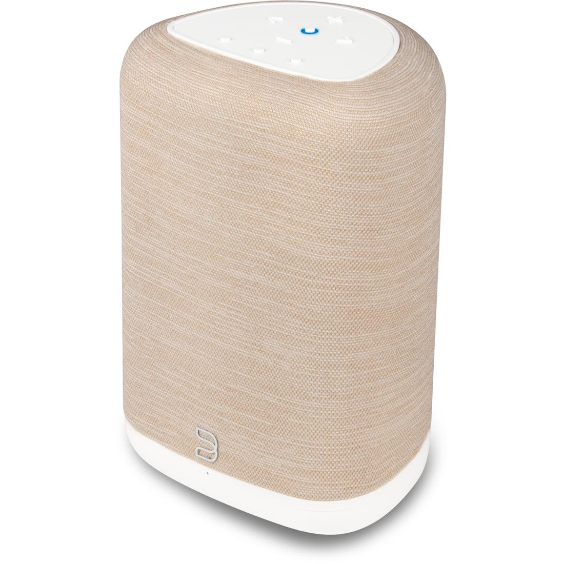 Bluesound PULSE FLEX wireless speaker in white/tan