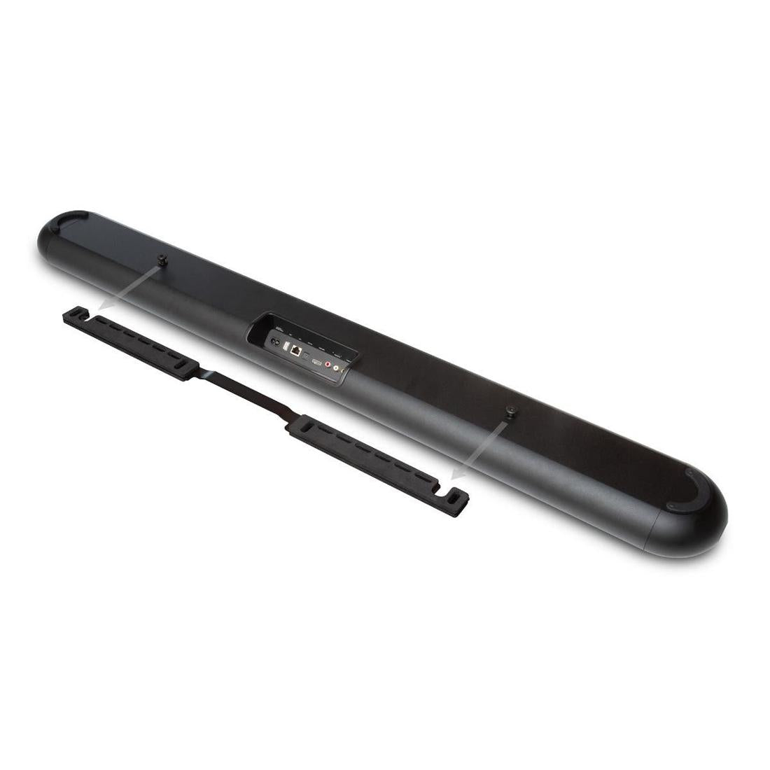 Bluesound Pulse Cinema sound bar underside showing mounting bracket