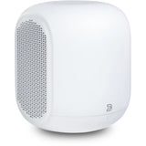 Bluesound PULSE SUB 3/4 view in white no grill