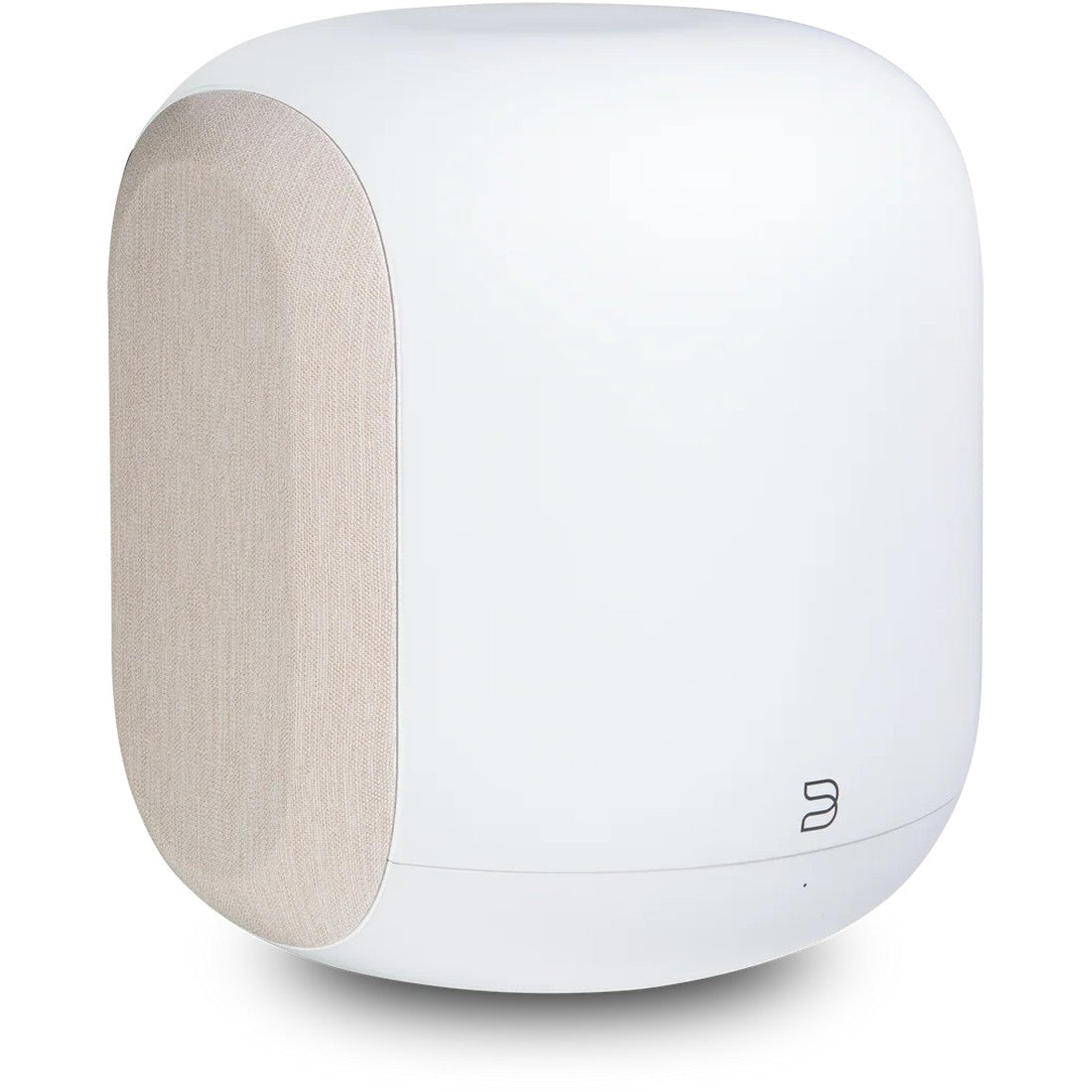 Bluesound PULSE SUB White 3/4 view