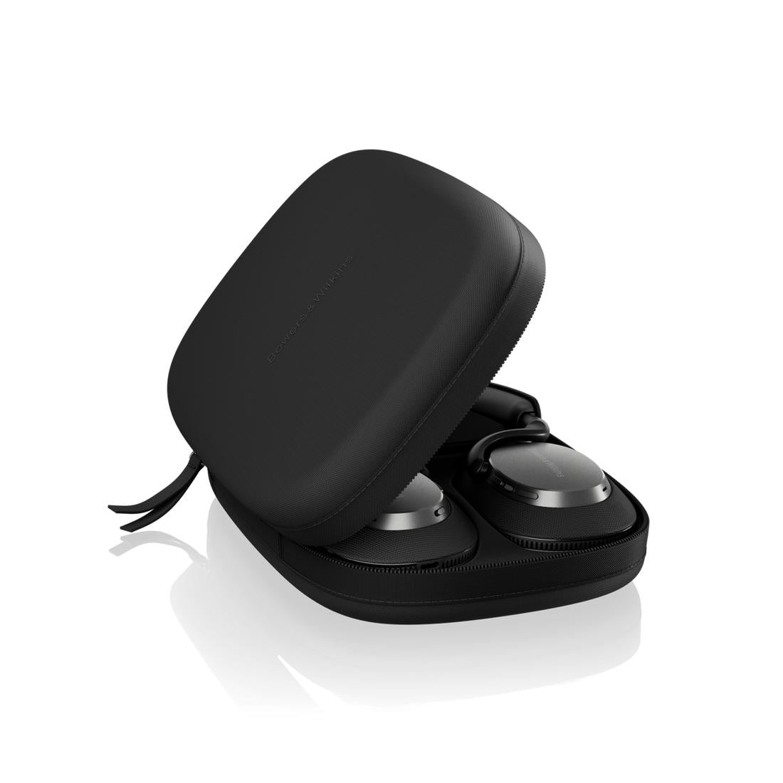 Anthracite Black Bowers & Wilkins Px7 S3 folded and in carry case