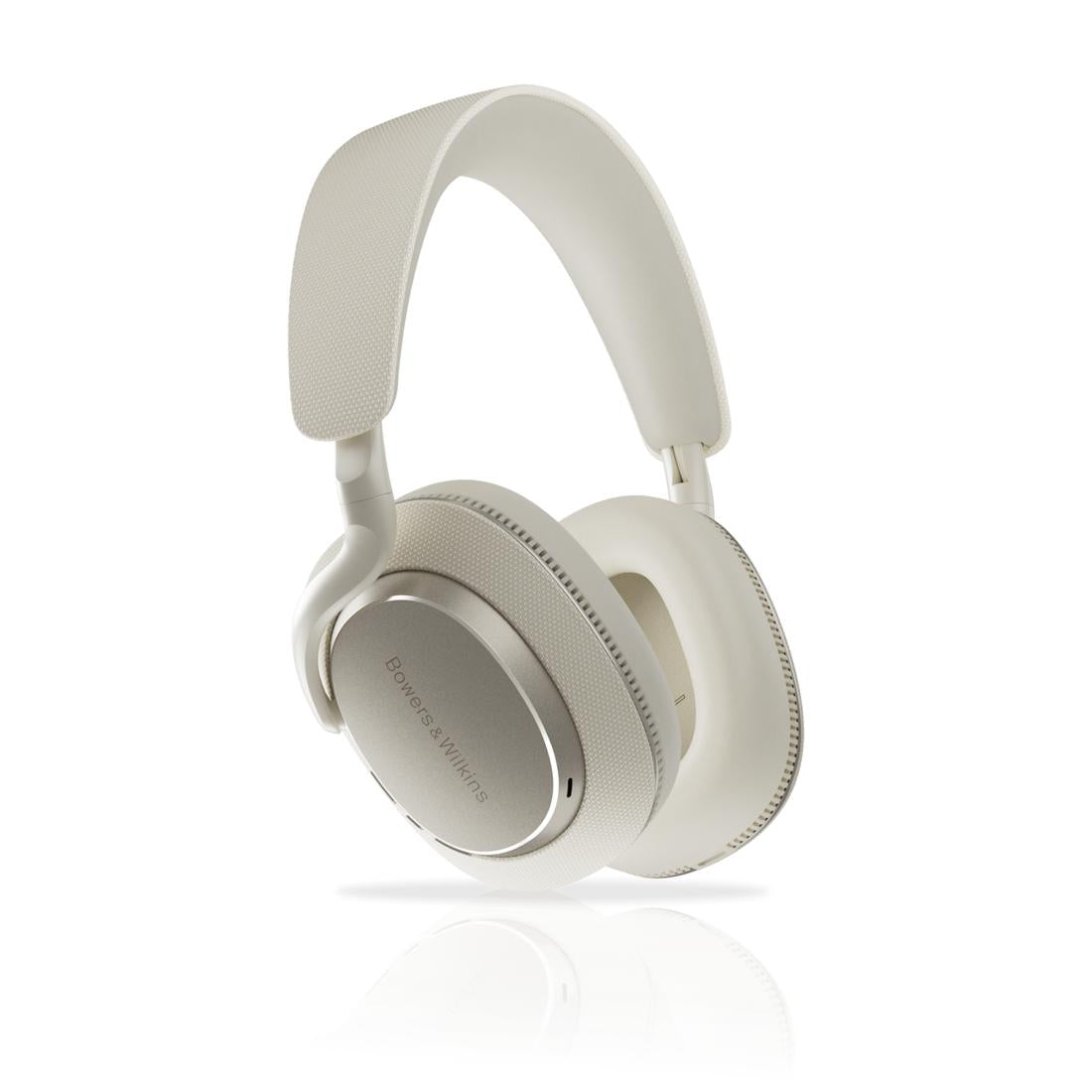 A three-quarter view of Bowers & Wilkins Px7 S3 in canvas white