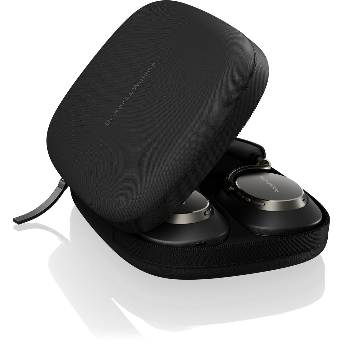 Black Bowers & Wilkins Px8 S2 headphones in carrying case