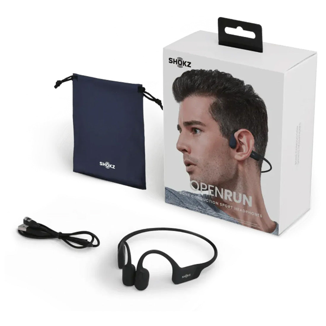 Shokz OpenRun Mini Bone Conduction Open Ear Bluetooth Headphones