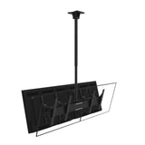 Kanto CM600B4B Back-to-Back Quad Screen Ceiling Mount with 360-Degree Rotation