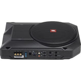 BassPro SL2 - Black - Add high-performance bass with a low-profile woofer enclosure - Self-Powered, 8" (200mm) low-profile  under seat subwoofer system - Detailshot 1