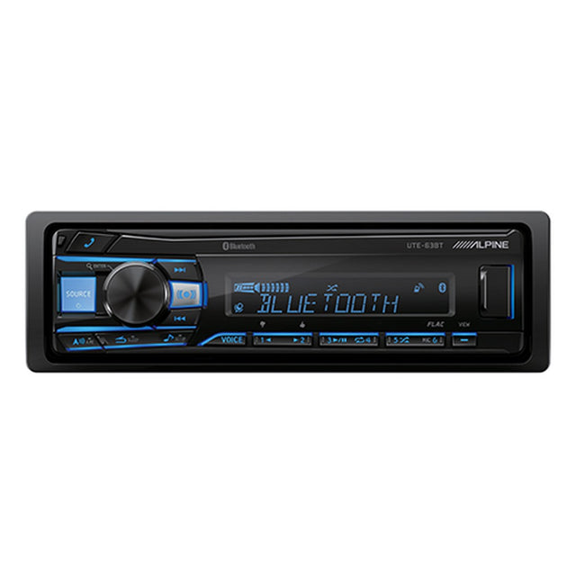 Alpine UTE-63BT Single-DIN Digital Media Receiver with Bluetooth