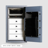 INKAS Triton RSC-Rated Residential Burglary Safe with 1-Hour Fire Protection - Grey
