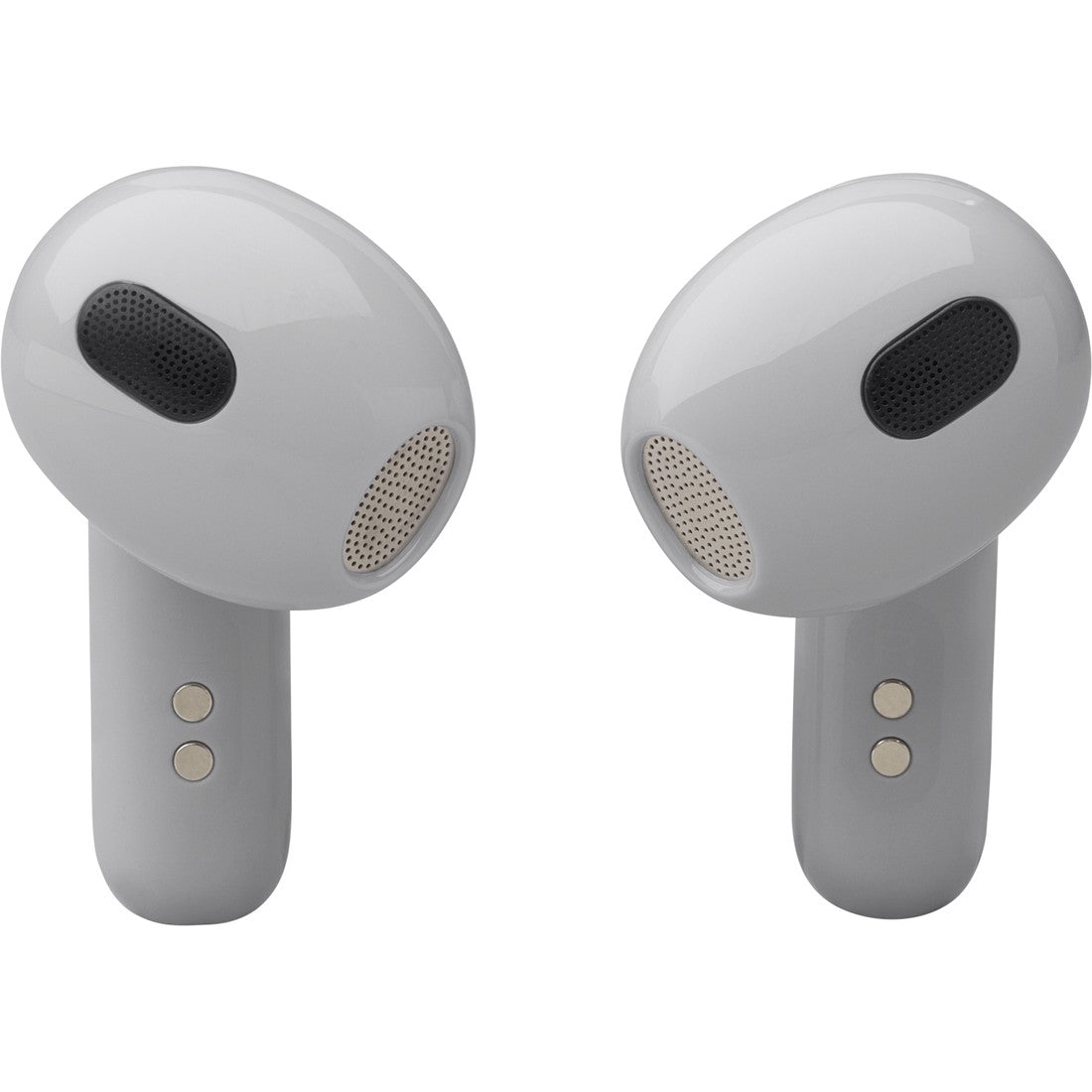 JBL Live Flex 3 - Silver - True wireless noise-cancelling open-stick earbuds - Detailshot 1