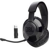 JBL Quantum 350 Wireless - Black - Wireless PC gaming headset with detachable boom mic - Detailshot 13