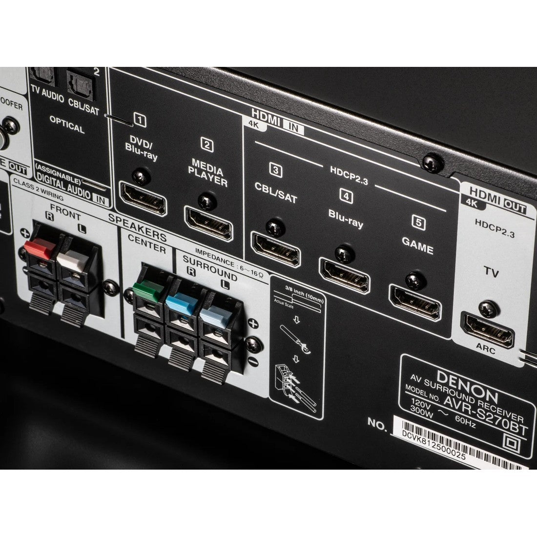 AVR-S270BT, Black, dynamic