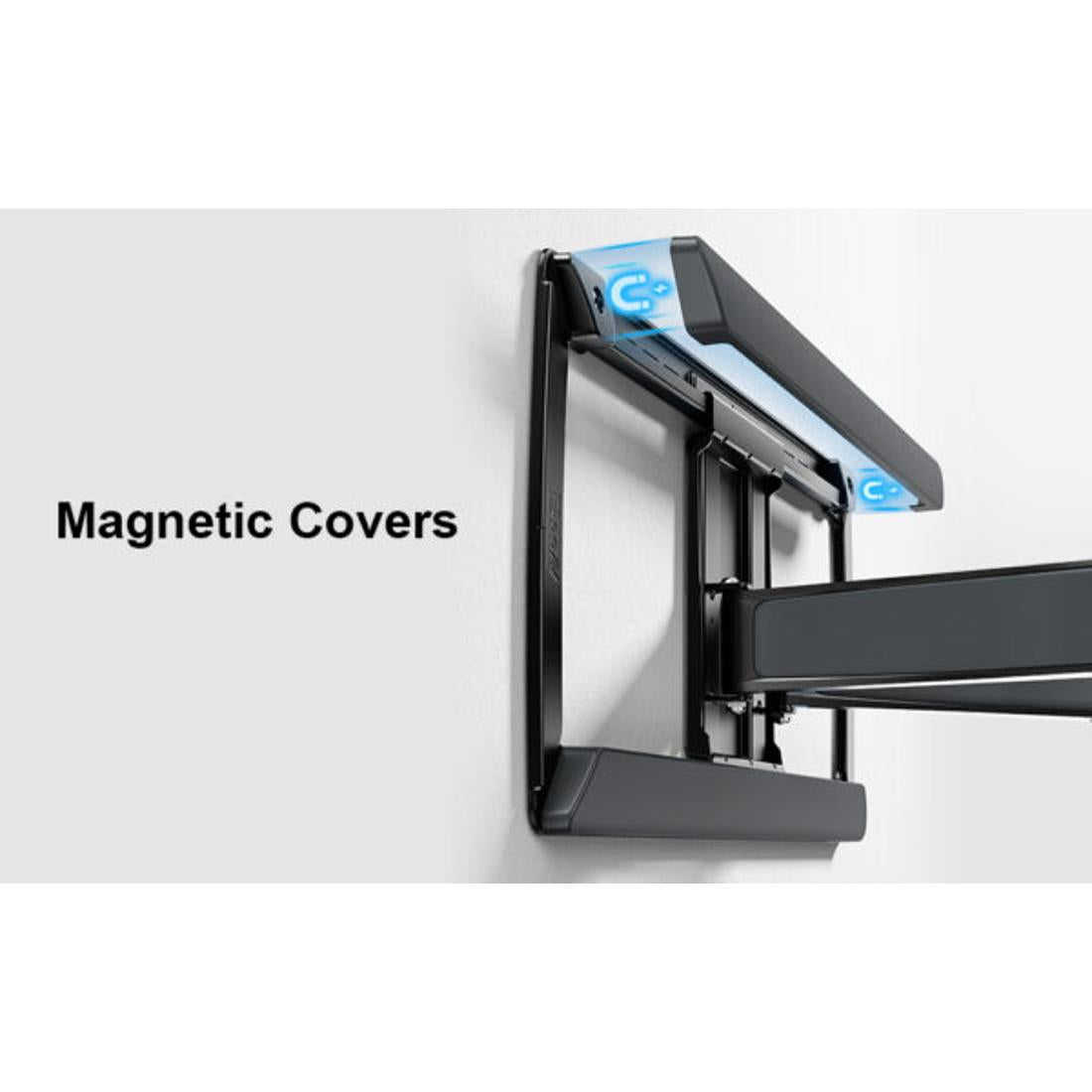 ErgoAV Motion Mount hide hardware with Magnetic Covers