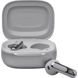 JBL Live Flex 3 - Silver - True wireless noise-cancelling open-stick earbuds - Front