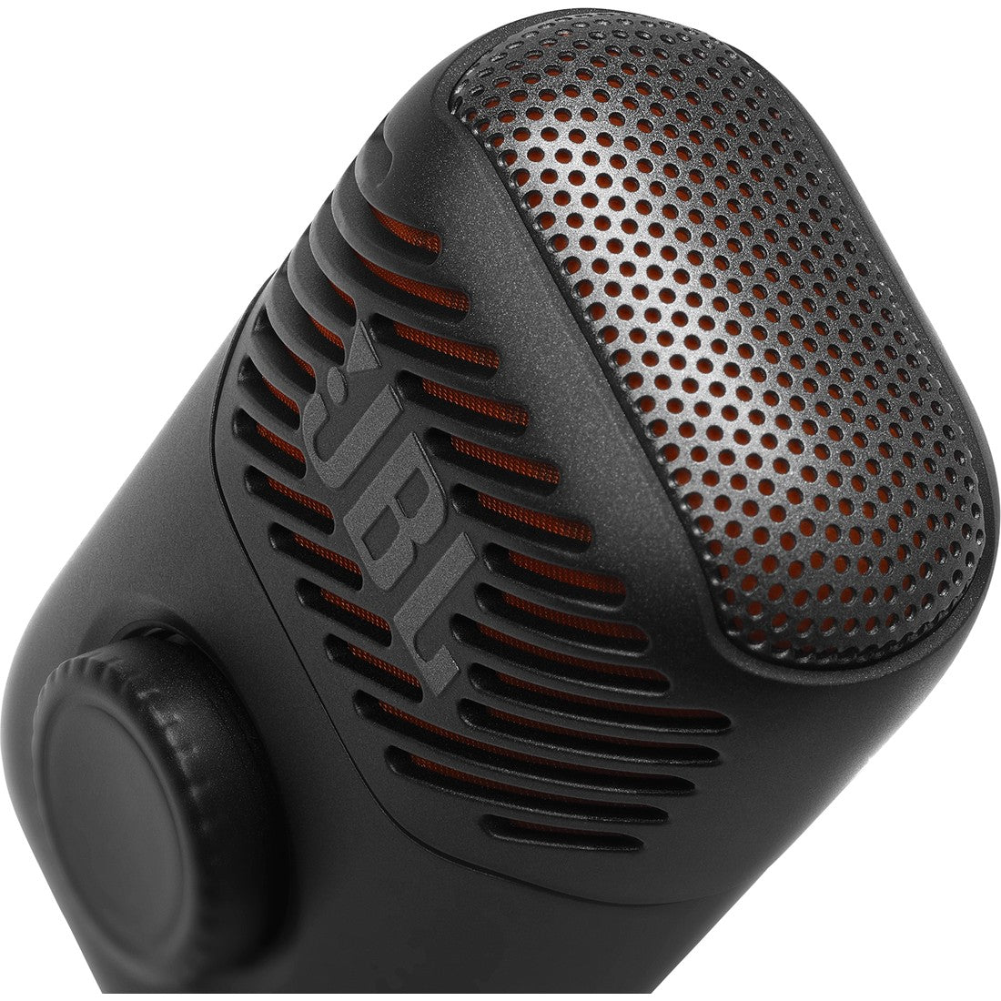 JBL EasySing Mic Mini - Black - Mini AI-powered microphone with real-time vocal removal - Top