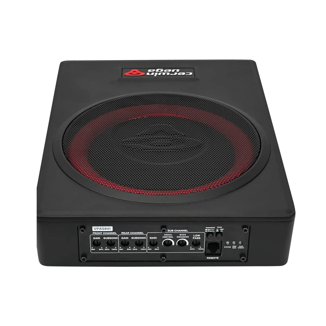 Cerwin Vega VPAS841 8" Powered Slim Subwoofer Enclosure with 4-Channel Speaker Output