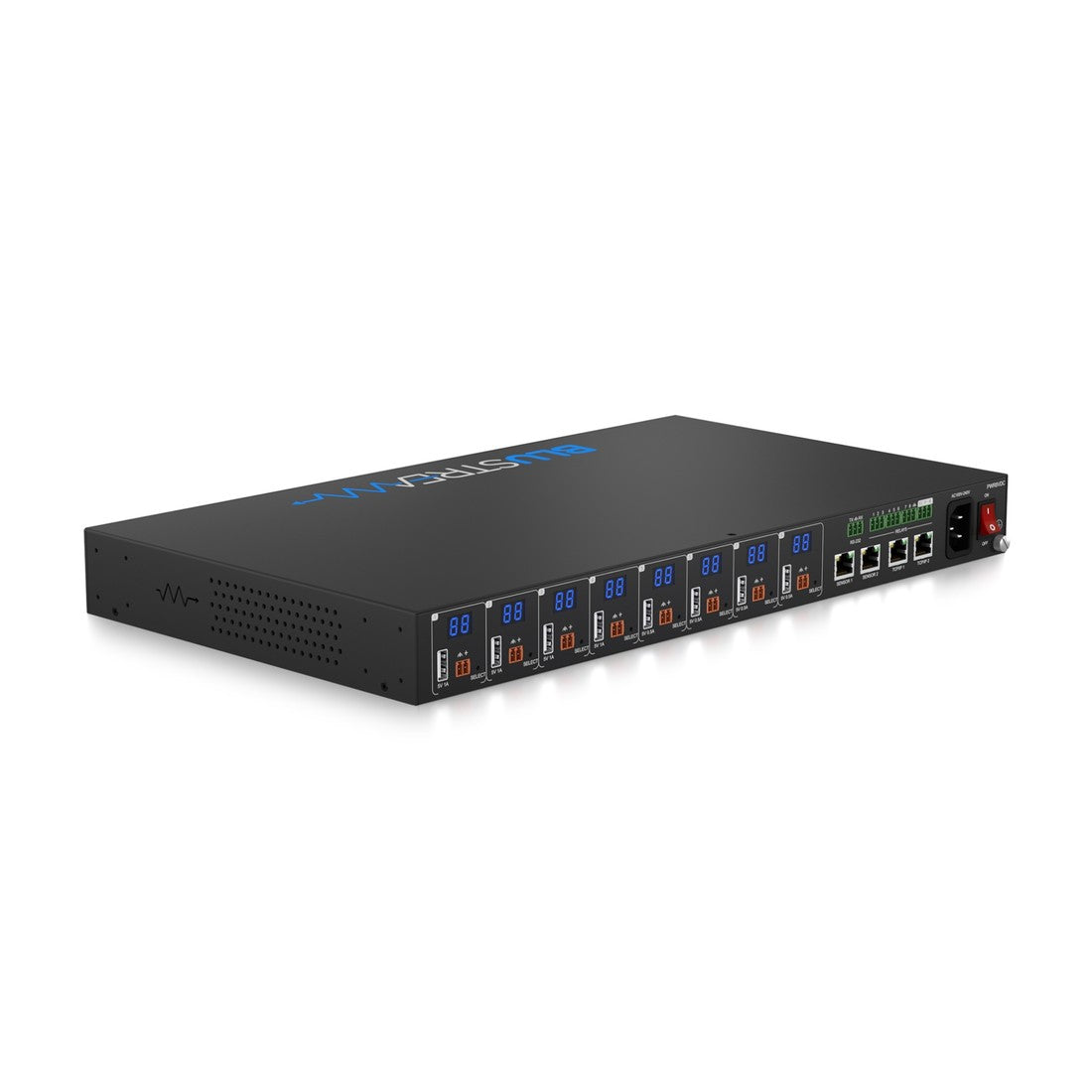 Blustream PWR8VDC 8-Port Managed Low Voltage PDU