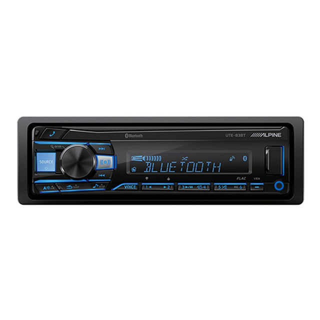 Alpine UTE-83BT Single-DIN Digital Media Receiver with Bluetooth