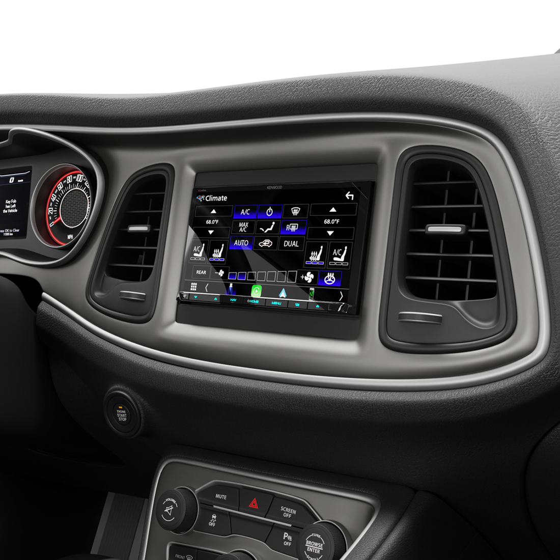 iDataLink Maestro KIT-CHA1 Double DIN Dash Kit with Factory Feature Retention - Black