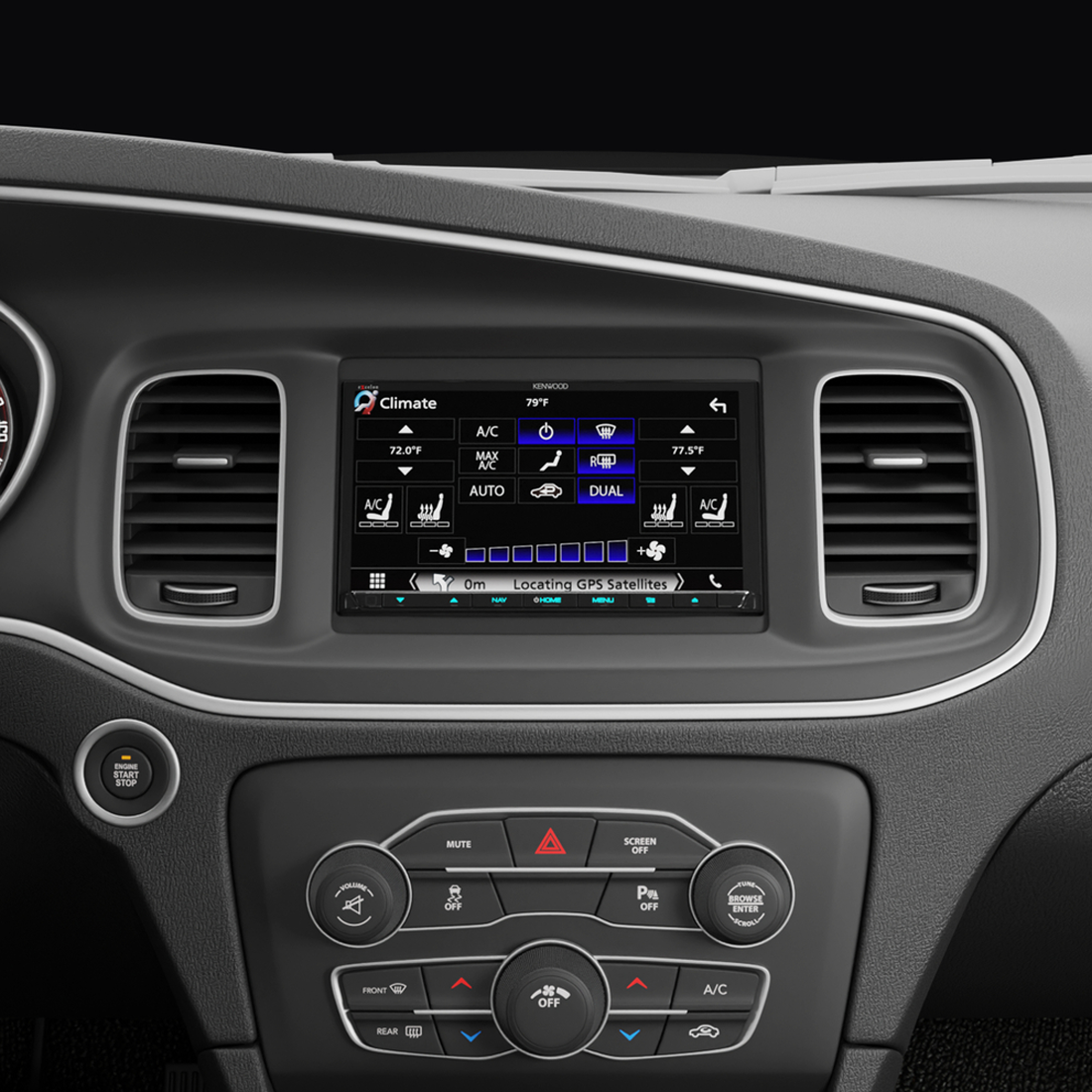 iDataLink Maestro KIT-CHA1 Double DIN Dash Kit with Factory Feature Retention - Black