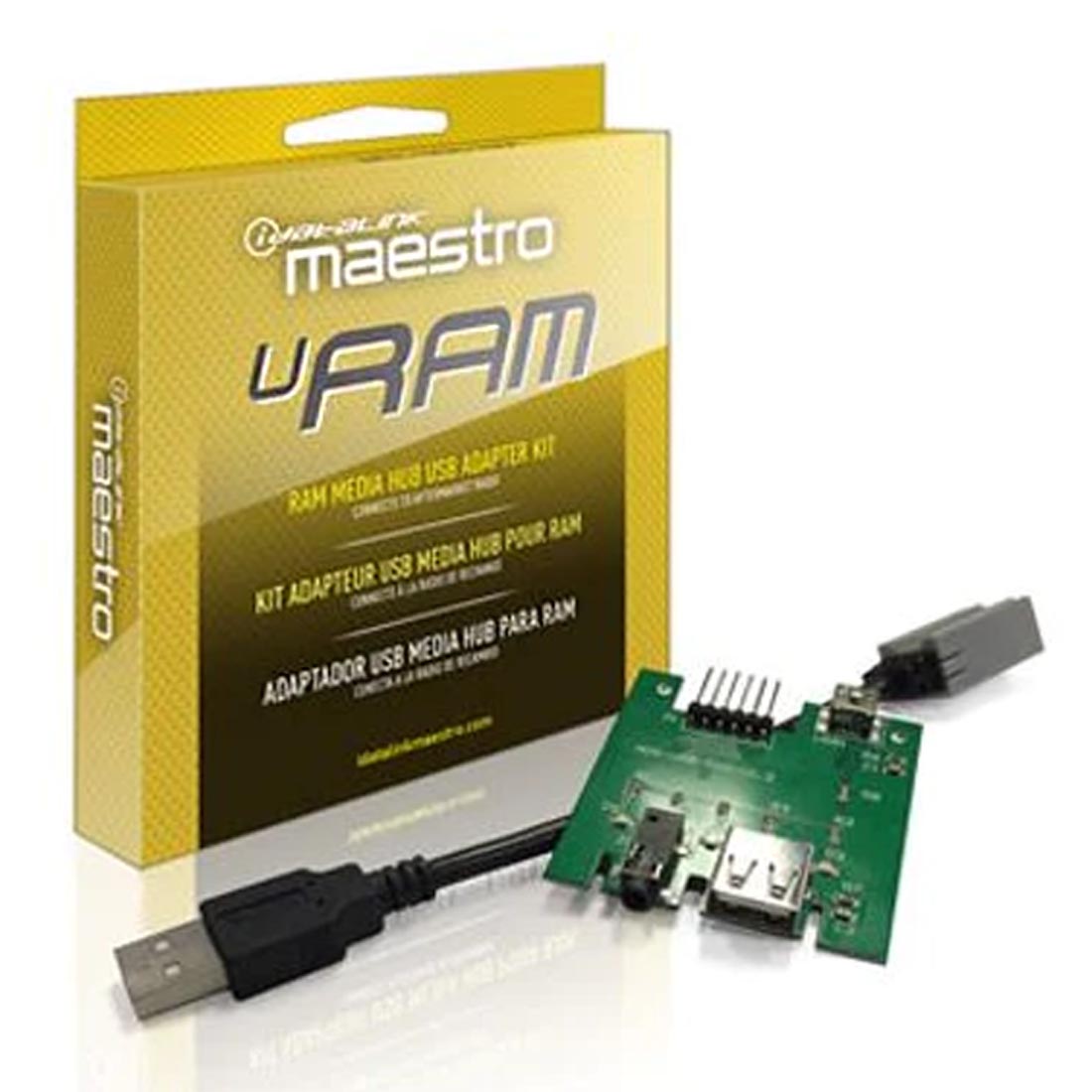 iDatalink Maestro ACC-USB-RAM Media Hub USB Port Adaptor Kit for Select Dodge Ra