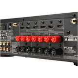 Back panel of a JBL MA710 with HDMI and audio connectors.