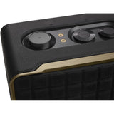 Close-up of top control panel on JBL Authentics 200 speaker