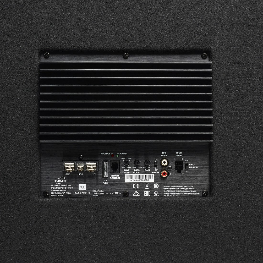JBL BassPro 12 - Black - 12" (300mm) Car Audio Powered Subwoofer System with Slipstream Port Technology - Detailshot 2