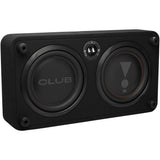 CLUB 1000SSL - Black - Sealed down-firing enclosure with one shallow-mount 10" (250mm) Club subwoofer and passive radiator. - Hero image number null