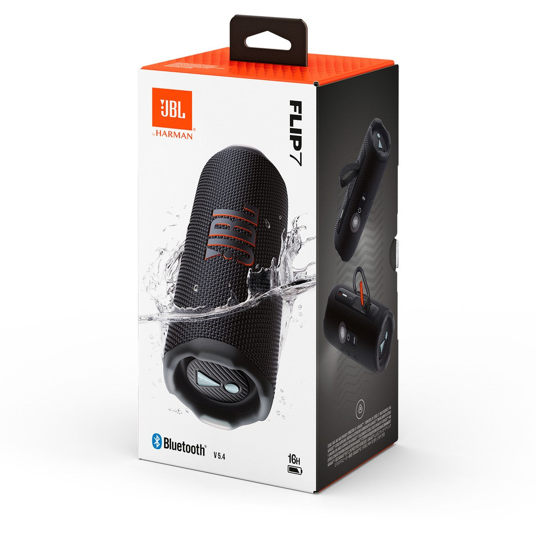 JBL Flip 7 - Black - Portable waterproof and drop-proof  speaker - Detailshot 9