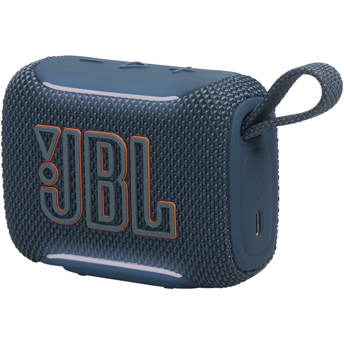 JBL Go 5 - Blue - Ultra-portable waterproof and drop-proof speaker with JBL legendary sound and ambient edge lighting - Detailshot 1