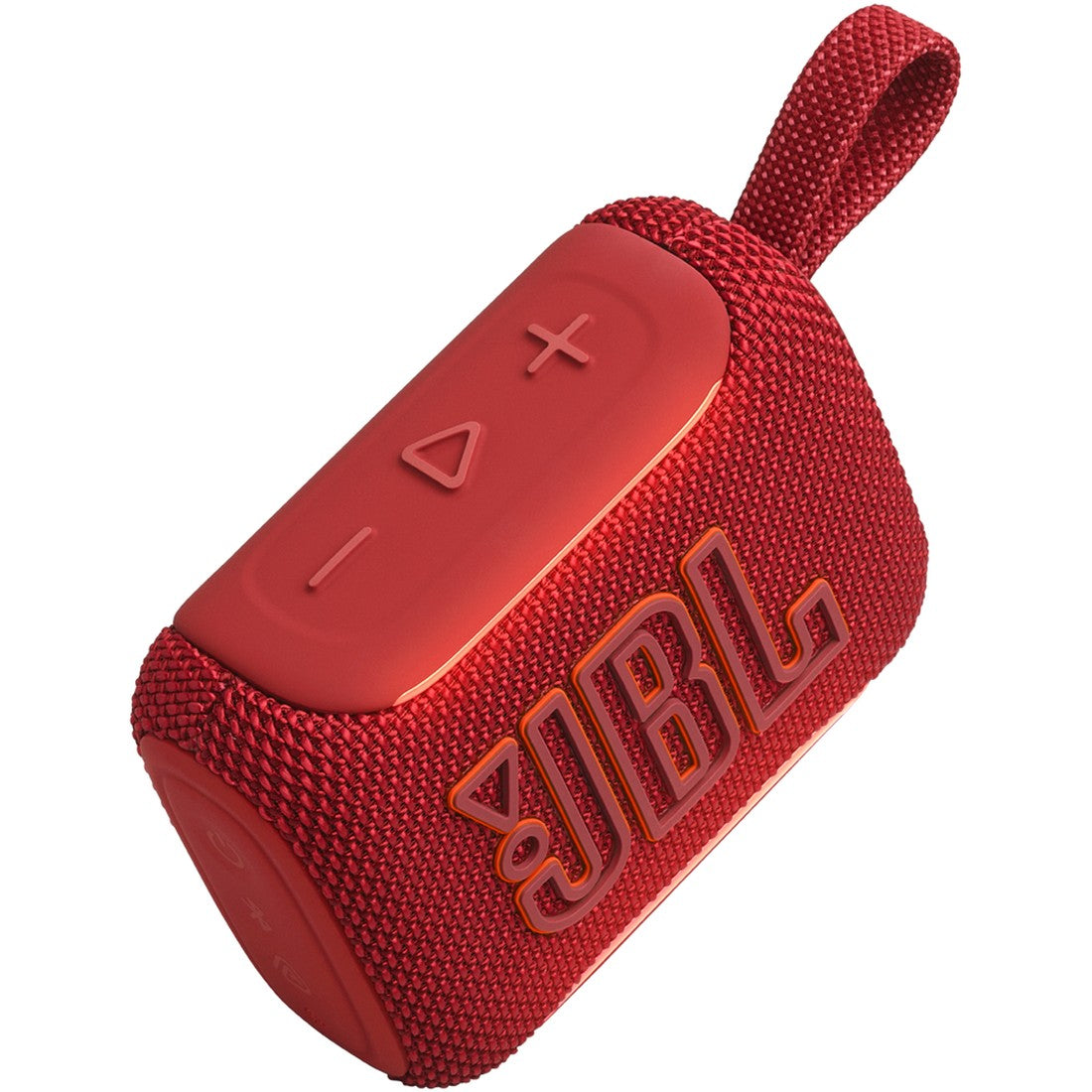 JBL Go 5 - Red - Ultra-portable waterproof and drop-proof speaker with JBL legendary sound and ambient edge lighting - Detailshot 2