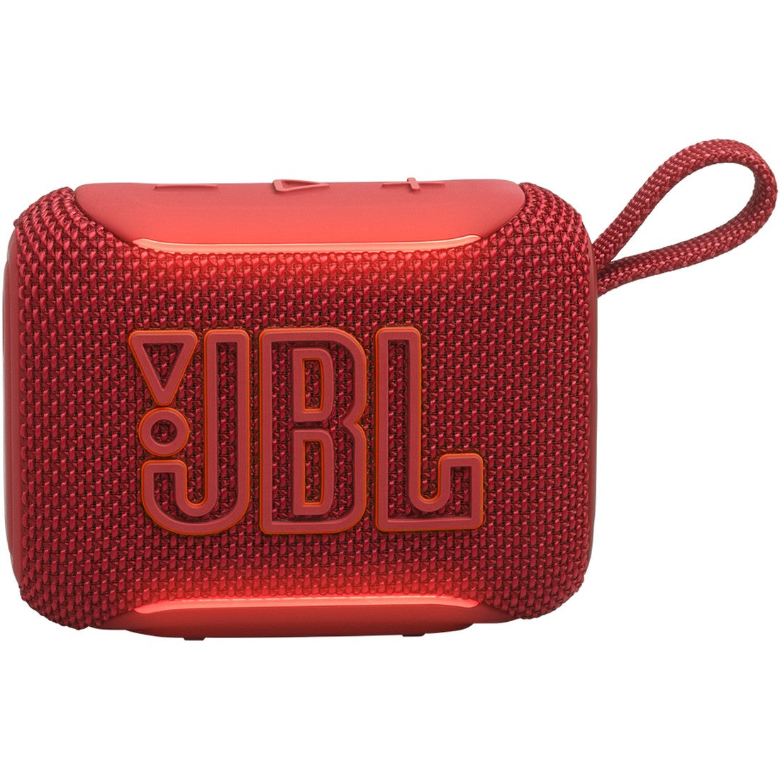 JBL Go 5 - Red - Ultra-portable waterproof and drop-proof speaker with JBL legendary sound and ambient edge lighting - Front