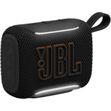 JBL Go 5 - Black - Ultra-portable waterproof and drop-proof speaker with JBL legendary sound and ambient edge lighting - Hero