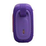 JBL Go 5 - Purple - Ultra-portable waterproof and drop-proof speaker with JBL legendary sound and ambient edge lighting - Left