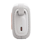 JBL Go 5 - White - Ultra-portable waterproof and drop-proof speaker with JBL legendary sound and ambient edge lighting - Left