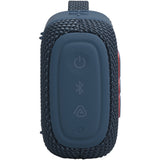 JBL Go 5 - Blue - Ultra-portable waterproof and drop-proof speaker with JBL legendary sound and ambient edge lighting - Right