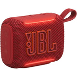 JBL Go 5 - Red - Ultra-portable waterproof and drop-proof speaker with JBL legendary sound and ambient edge lighting - Hero