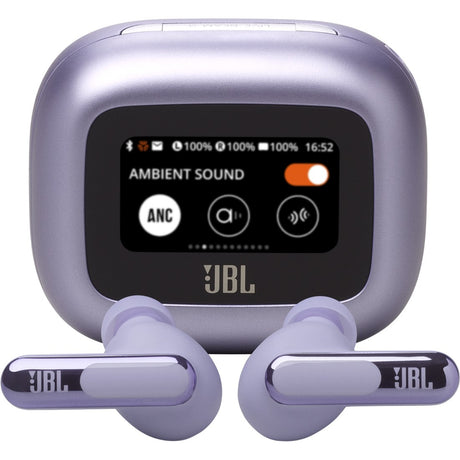 JBL Live Beam 3 - Purple - True wireless noise-cancelling closed-stick earbuds - Hero