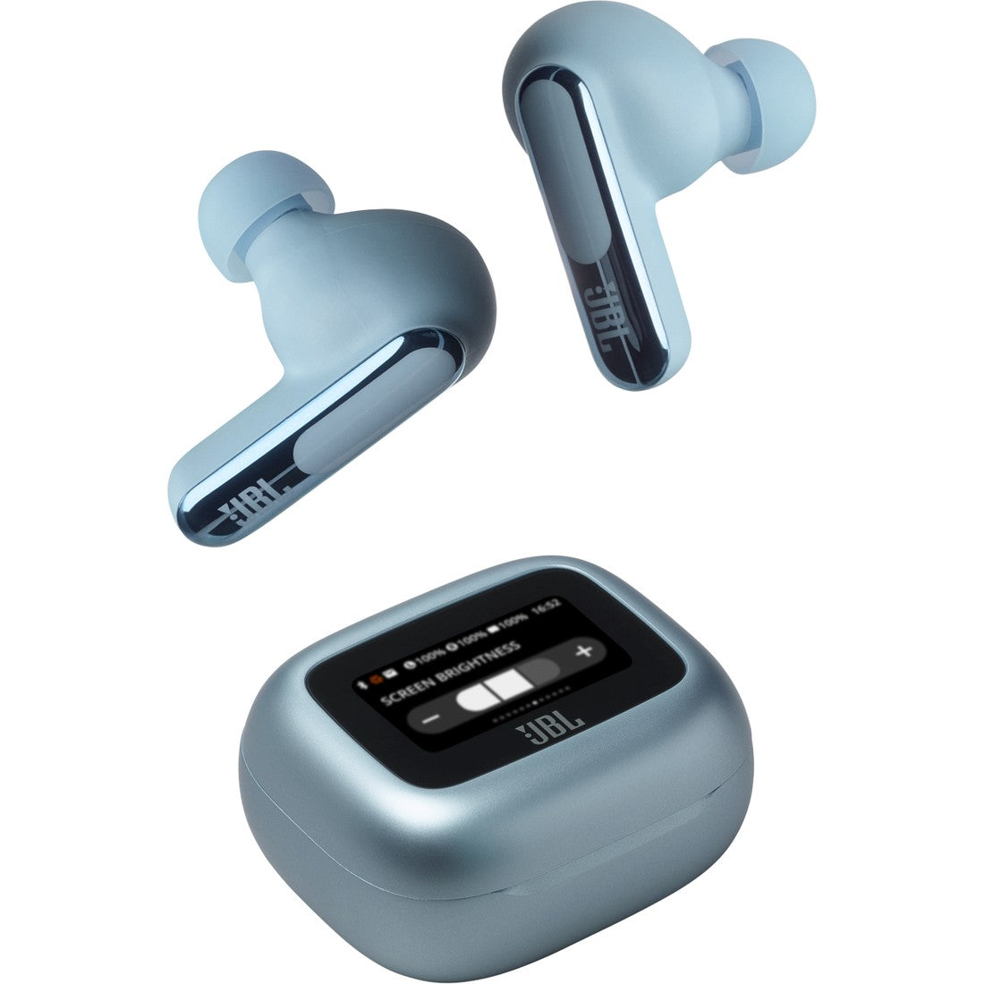 JBL Live Beam 3 - Blue - True wireless noise-cancelling closed-stick earbuds - Detailshot 7